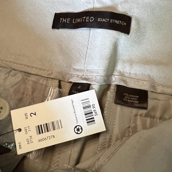 NWT The Limited Beige Exact Stretch Bootcut Pants, Size 2 - Picture 8 of 10